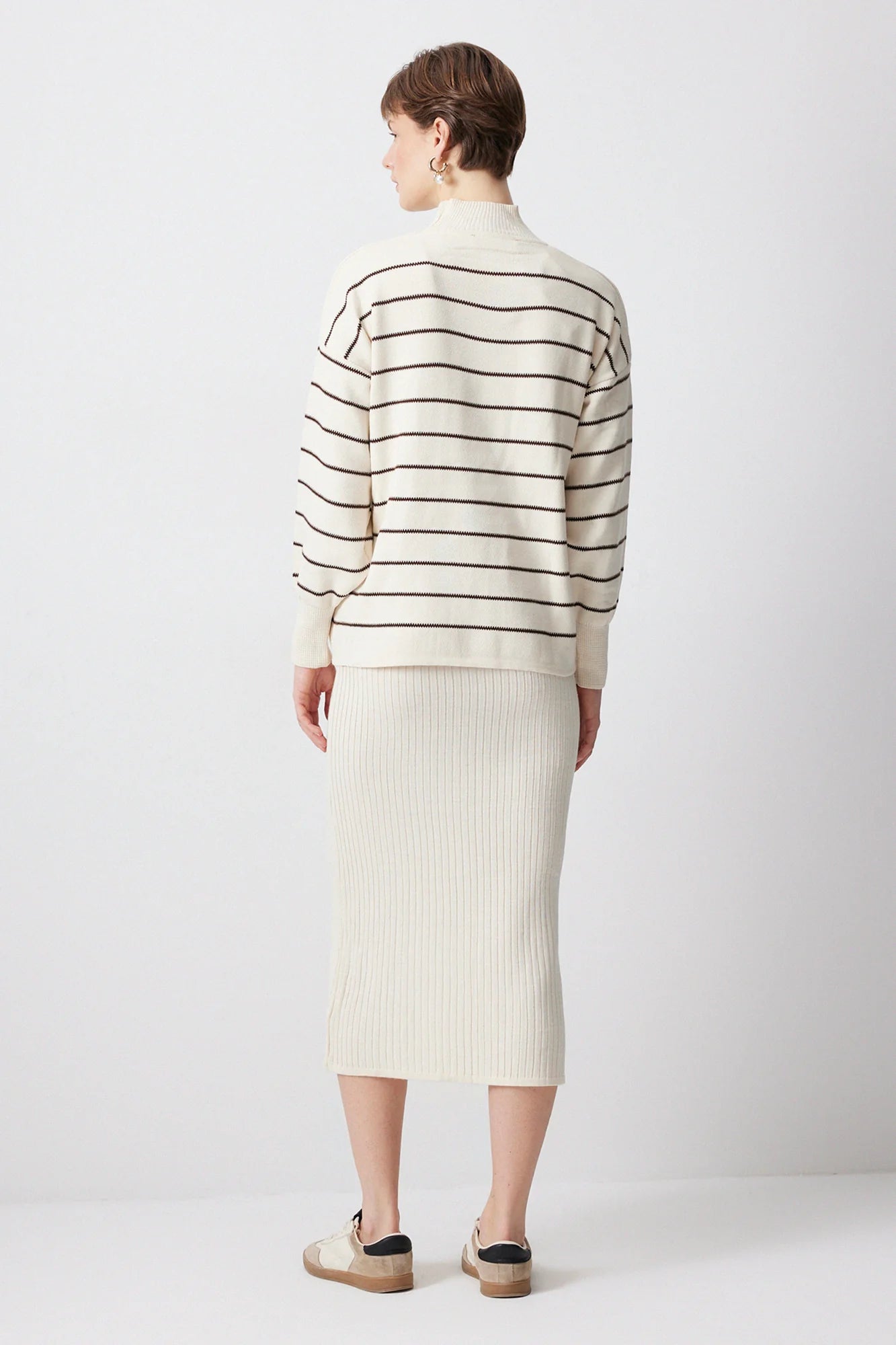 KNITWEAR SWEATER GIRET neuleasu - ruskea