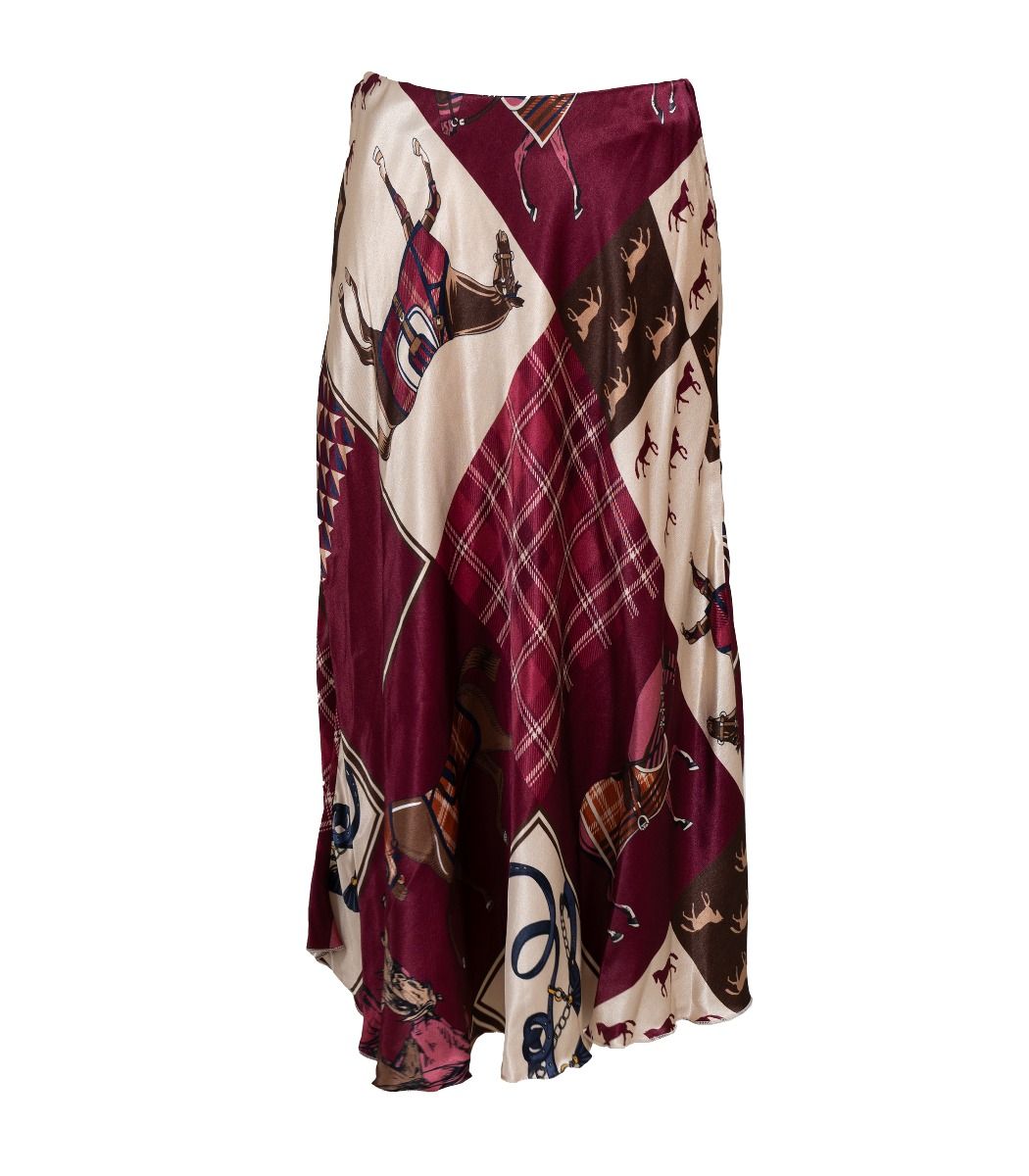 Hame satiini viininpunainen