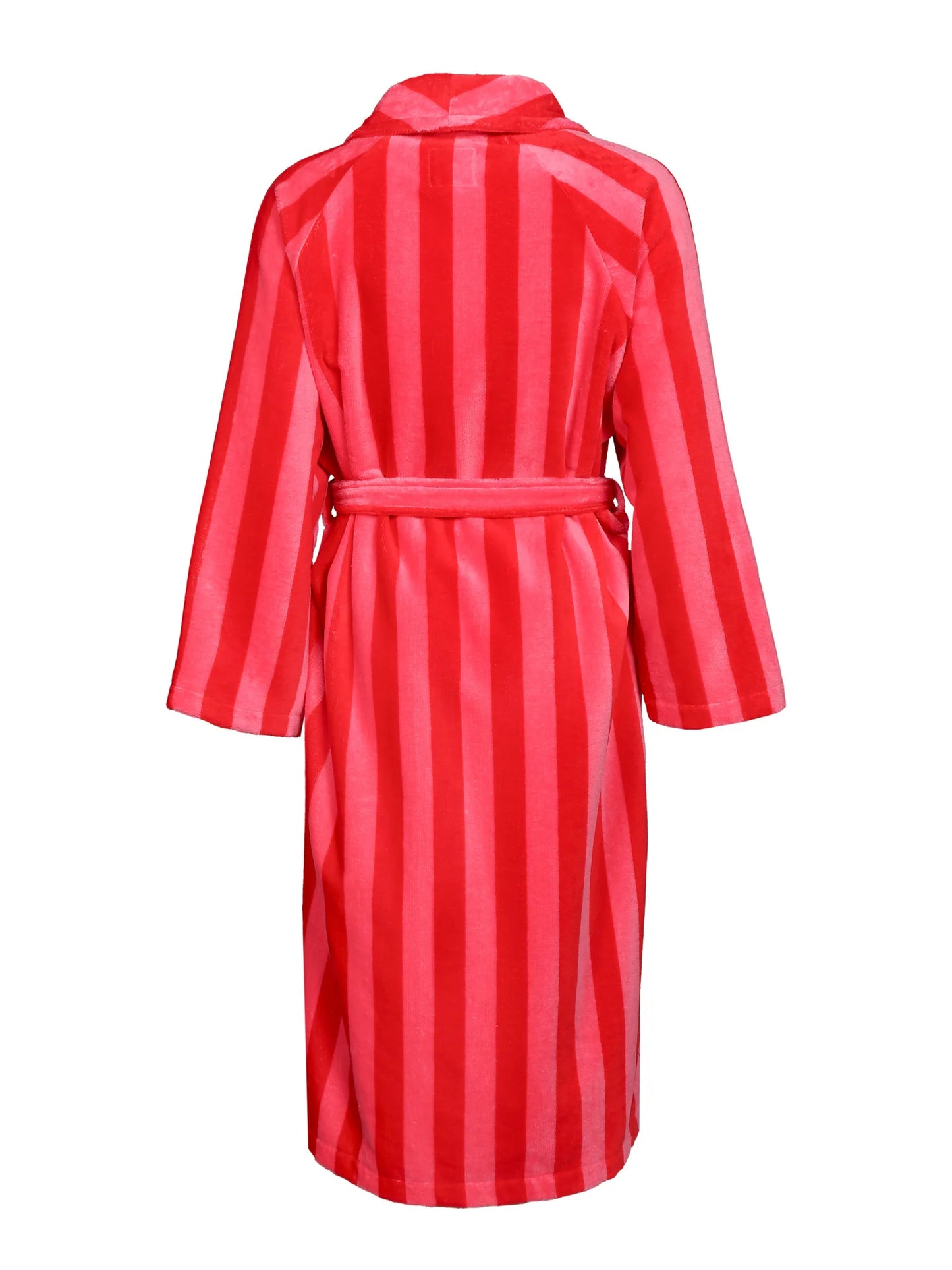 Unisex Kylpytakki Raita, Punainen/Pinkki