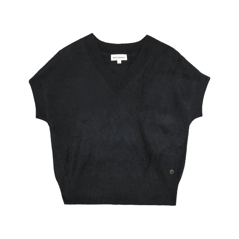 Melissa harjattu kashmirneule, musta