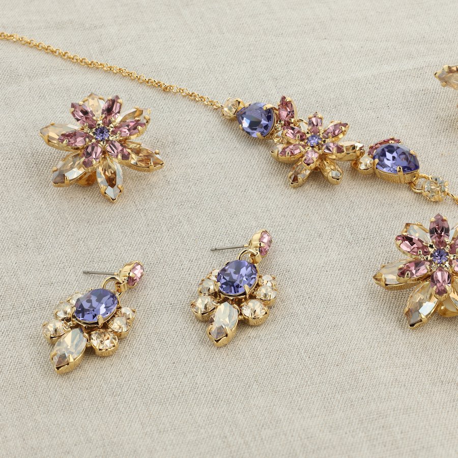 Karin Bloemen Gold Small - korvakorut