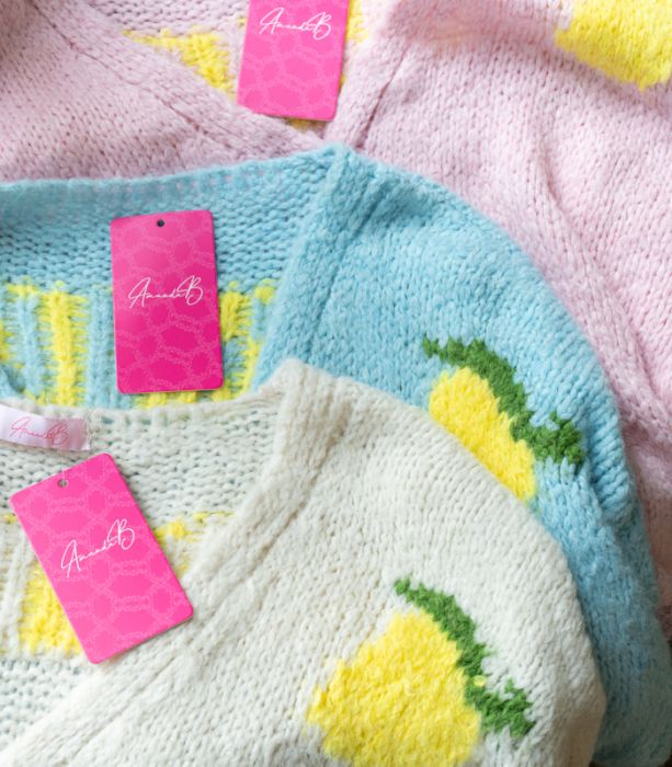 Neuletakki beige LEMON