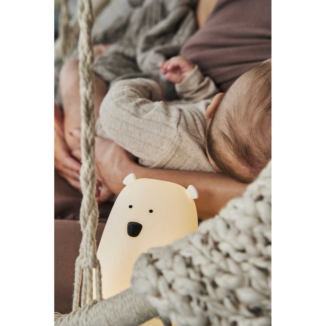 Big Bear silikonilamppu - valkoinen