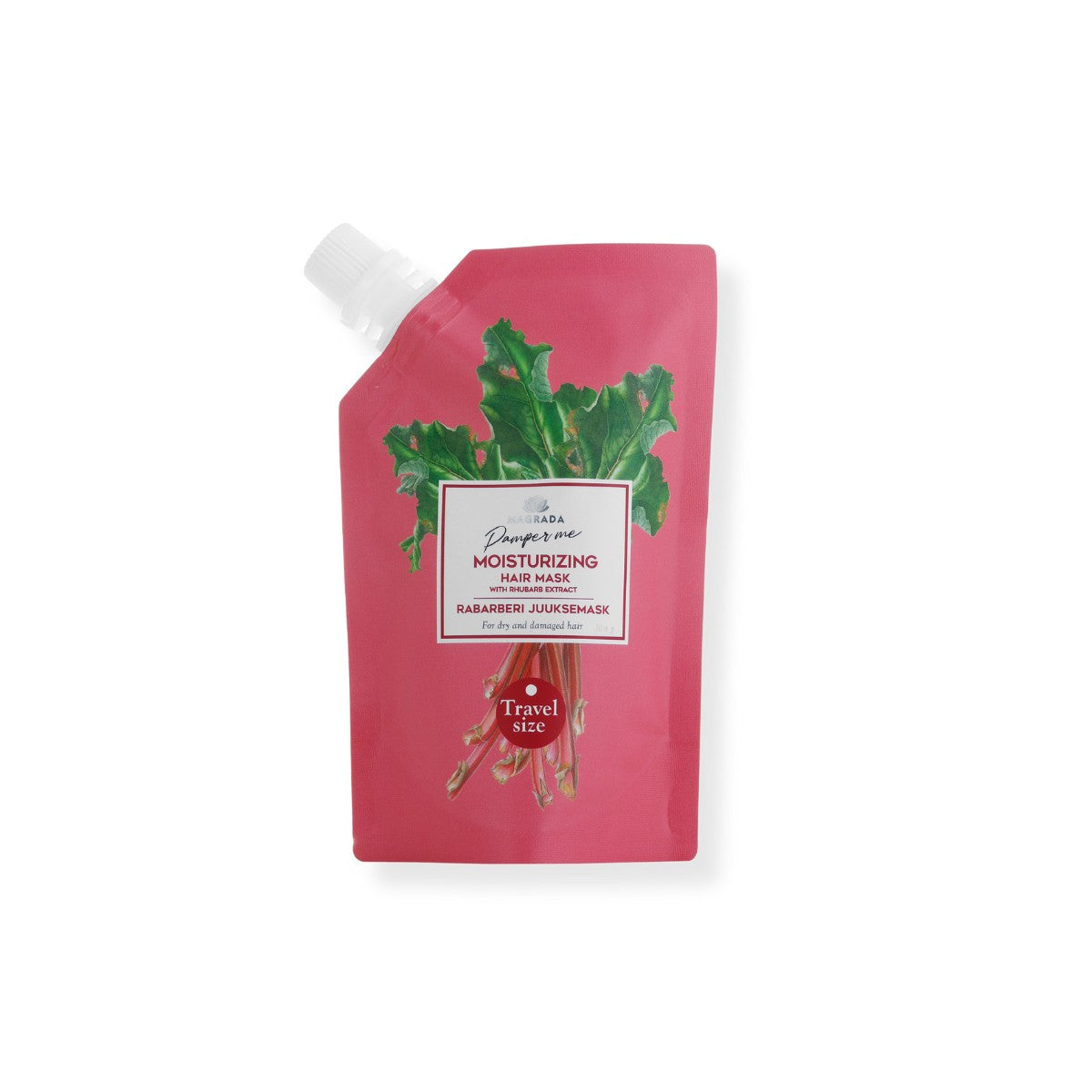 TRAVEL SIZE Rhubarb Hair Mask With Castor Oil - 100 ml