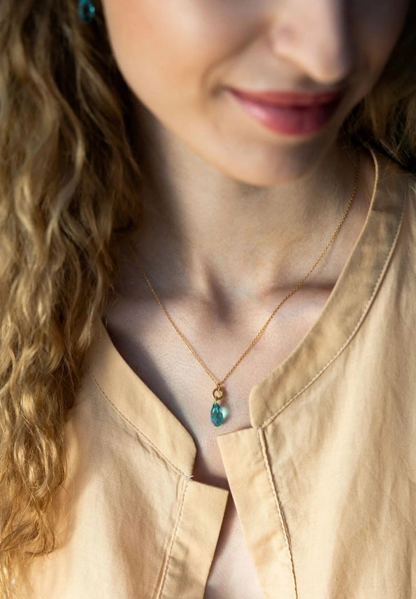 Facet Briolette -riipuskaulakoru Js.0195