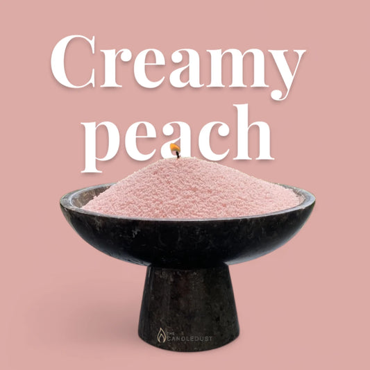 Hajusteeton Creamy Peach -kynttilähiekka 330 g