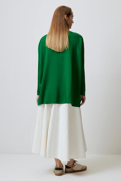 DROP SHOULDER neuletunika - vihreä