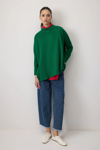 DROP SHOULDER neuletunika - vihreä