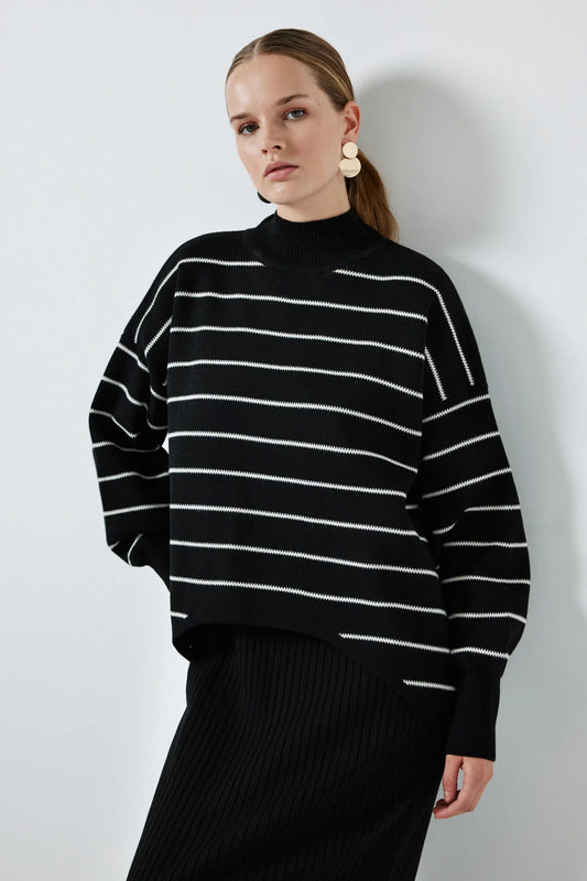 KNITWEAR SWEATER GIRET neuleasu - musta