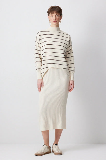 KNITWEAR SWEATER GIRET neuleasu - ruskea