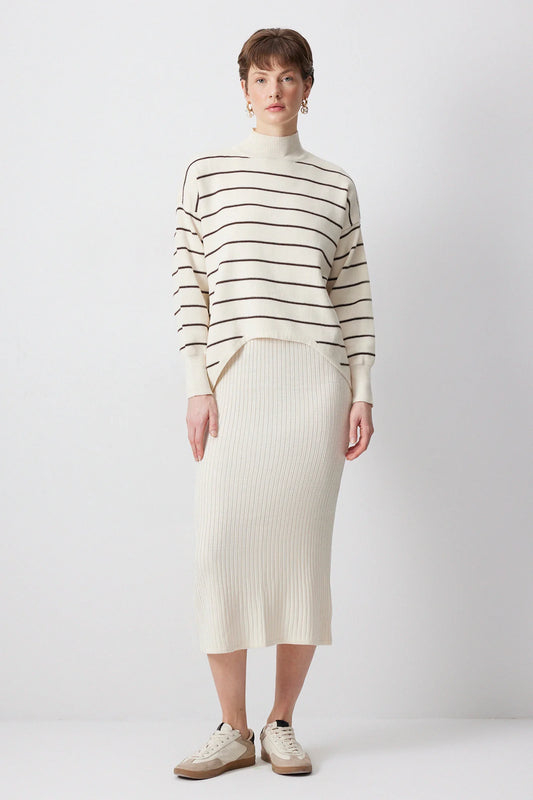 KNITWEAR SWEATER GIRET neuleasu - ruskea