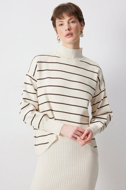 KNITWEAR SWEATER GIRET neuleasu - ruskea