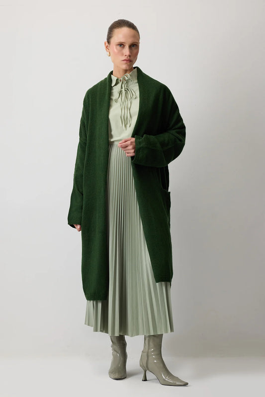 OVERSIZE neuletakkitaskuilla - khaki