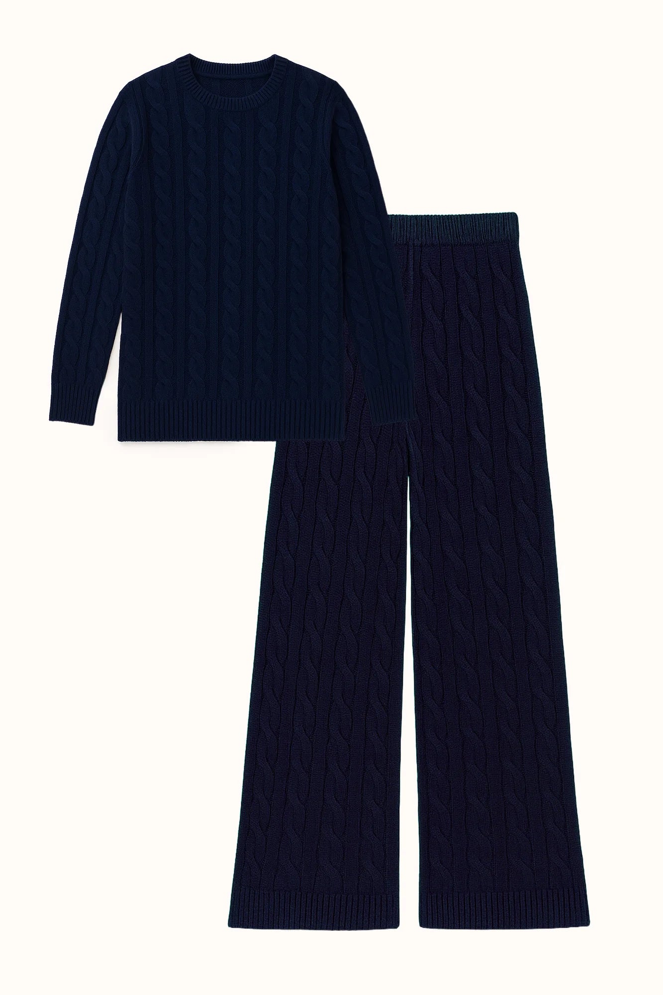 TWISTED PATTERNED neuleasu - laivastonsininen