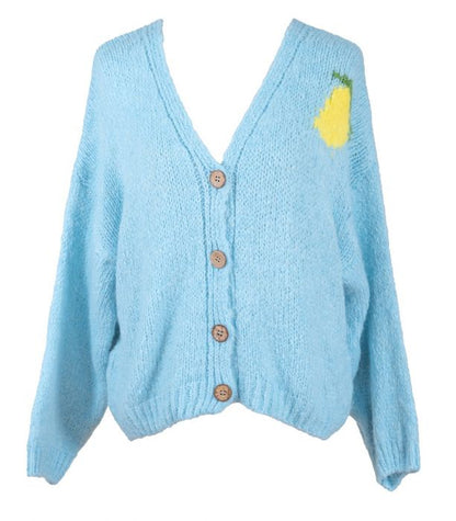 Neuletakki sininen LEMON