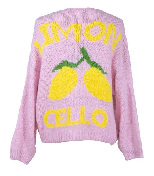 Neuletakki vaaleanpunainen LEMON