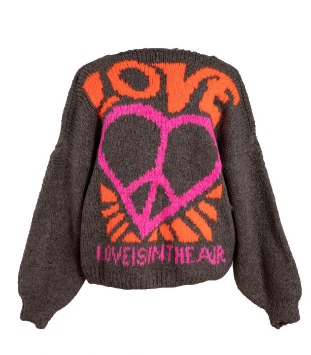 Neule tummanruskea love