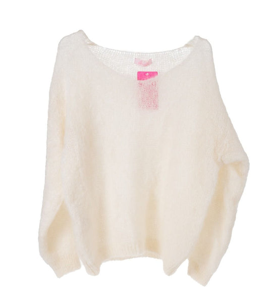 Mohairneule valkoinen