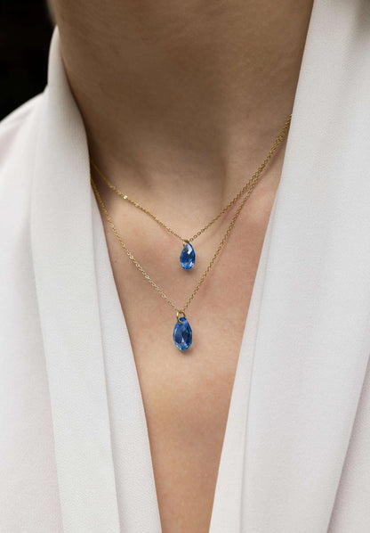 Viistehiottu päärynäriipuskaulakoru Js.0051