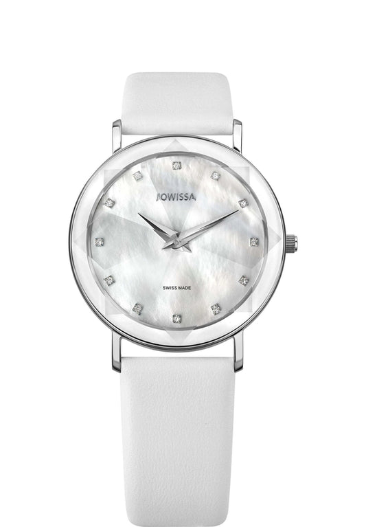 Viistehiottu sveitsiläinen naisten kello J5.603.L