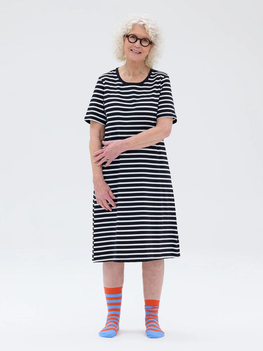 Moona Paituli Klassikkoraita, Musta/Valkoinen