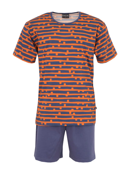 Shortsipyjama Paju, Sininen/Kupari
