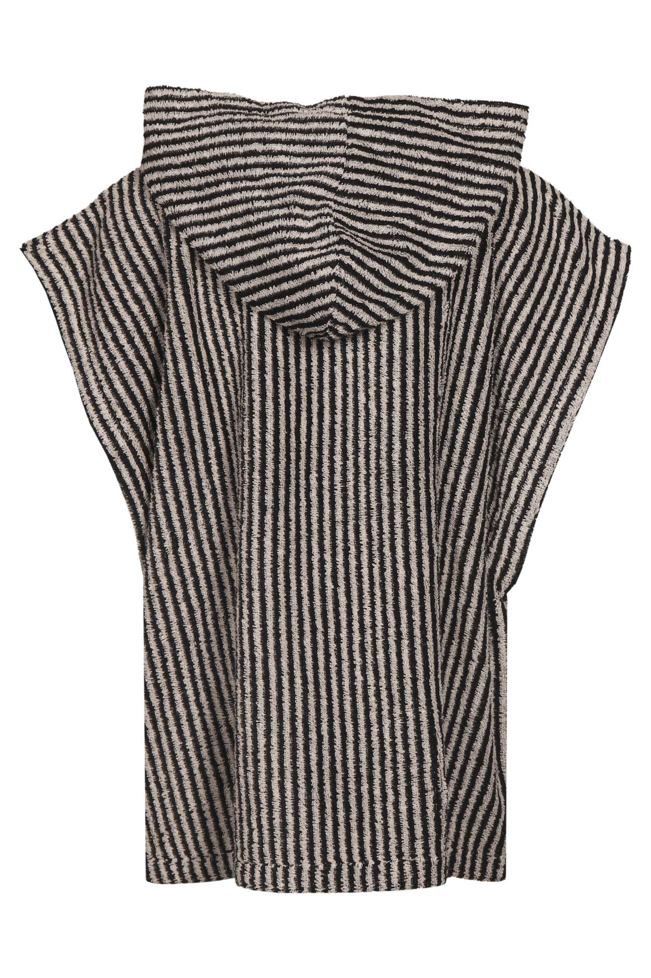 Lasten Poncho Raita, Musta/Hiekka