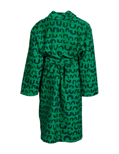 Lasten Velourkylpytakki Nurinkurin, Vihreä/Sininen