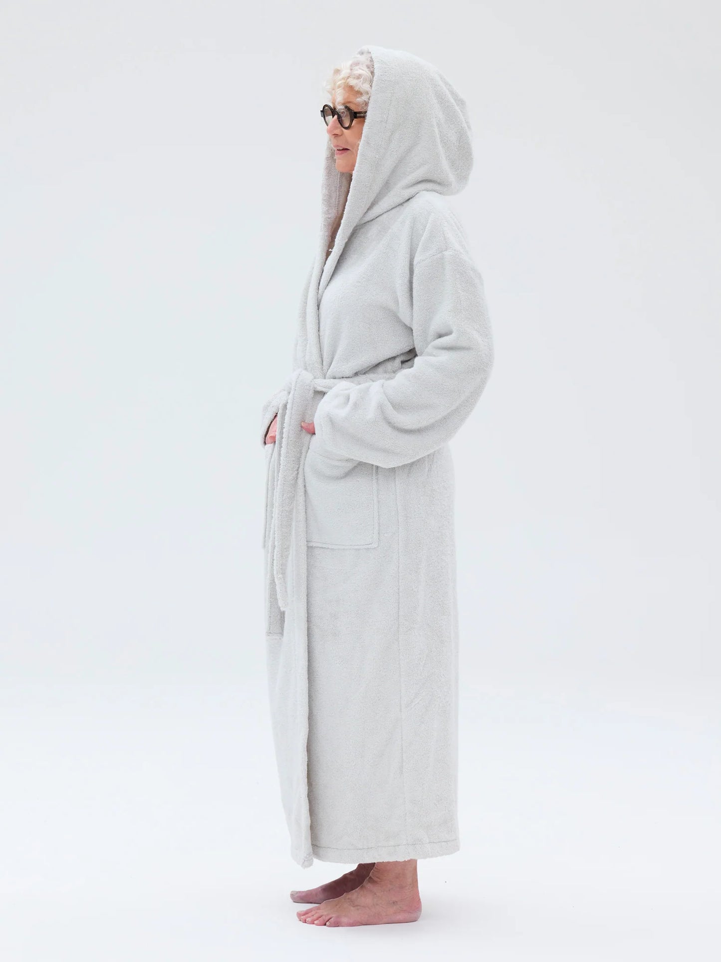 Unisex Kylpytakki RM80, Vaaleanharmaa