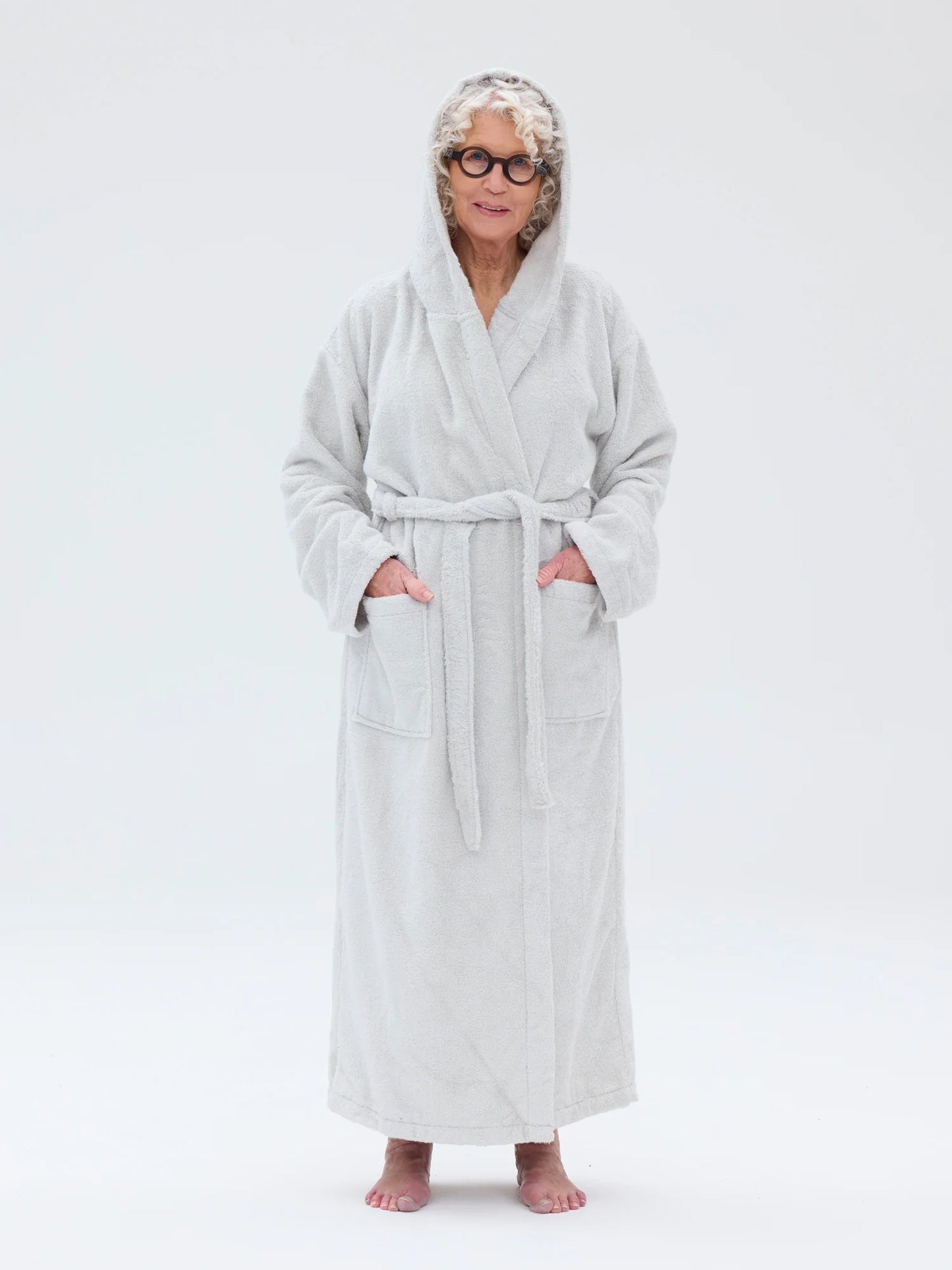 Unisex Kylpytakki RM80, Vaaleanharmaa