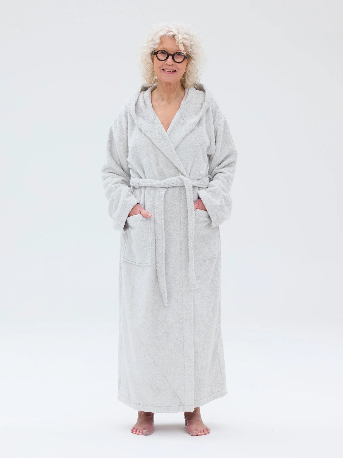 Unisex Kylpytakki RM80, Vaaleanharmaa