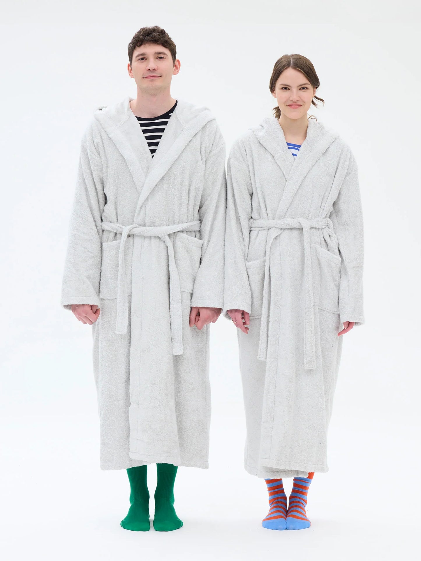 Unisex Kylpytakki RM80, Vaaleanharmaa