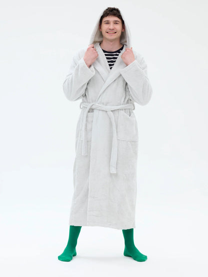 Unisex Kylpytakki RM80, Vaaleanharmaa