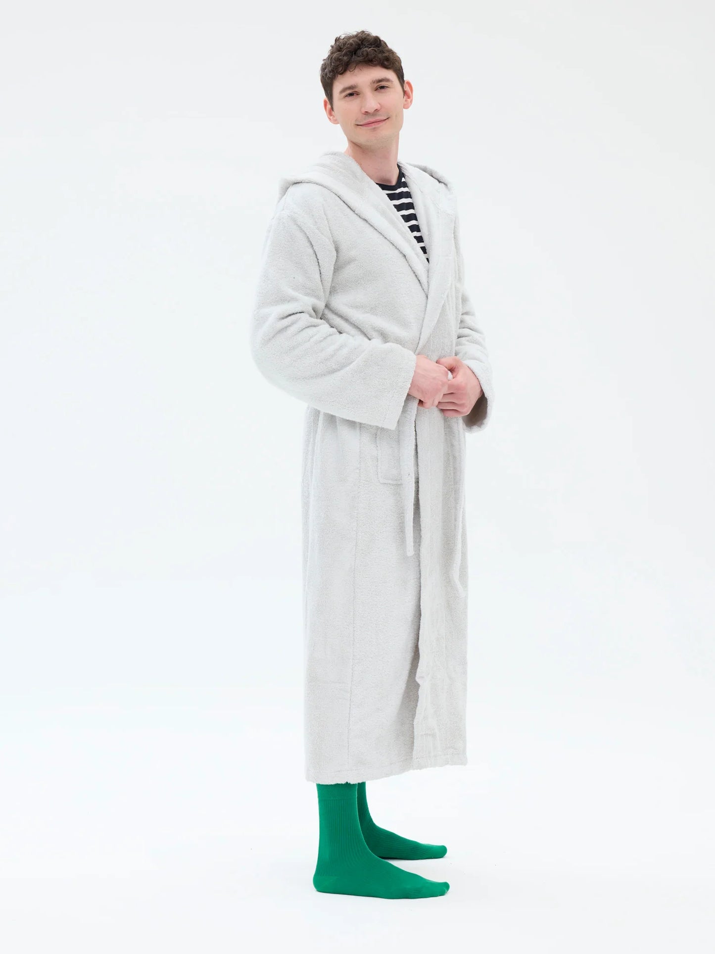 Unisex Kylpytakki RM80, Vaaleanharmaa