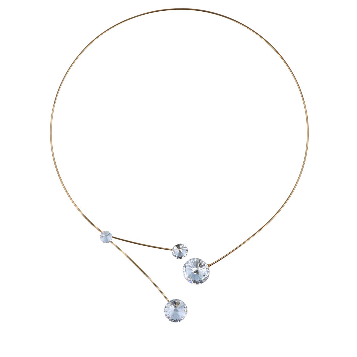 Forever Floating Crystals - Crystal Gold kaulakoru