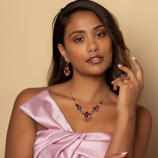 Lalique Necklace Pink kaulakoru