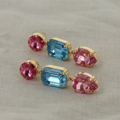 Lady Kate Statement Aqua - korvakorut