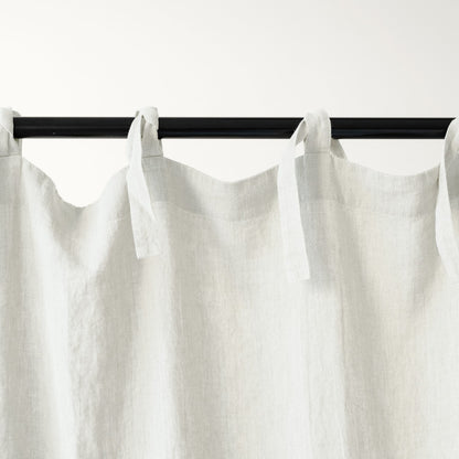 Yö Pellavaverho 2 kpl - Luonnonvalkoinen