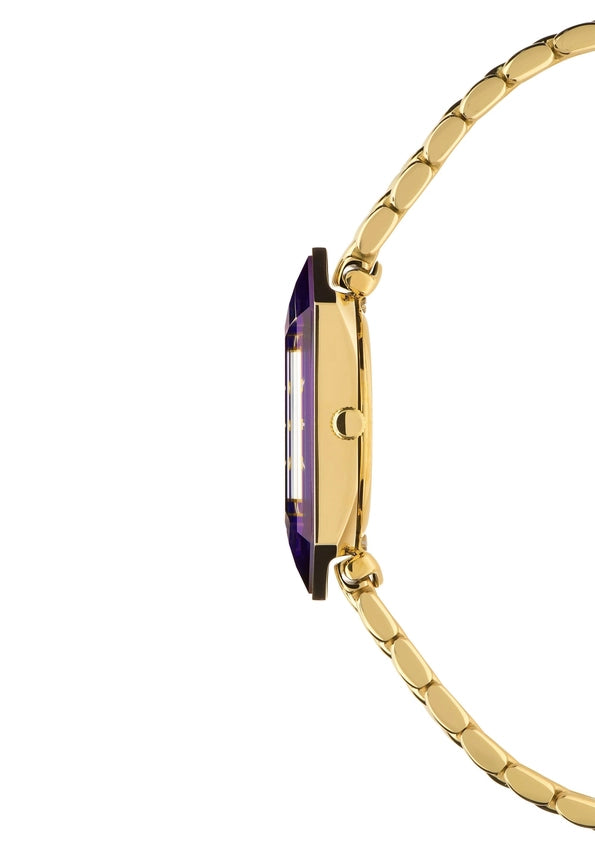 Viistehiottu smaragdikuvioinen sveitsiläinen naisten kello J8.050.S