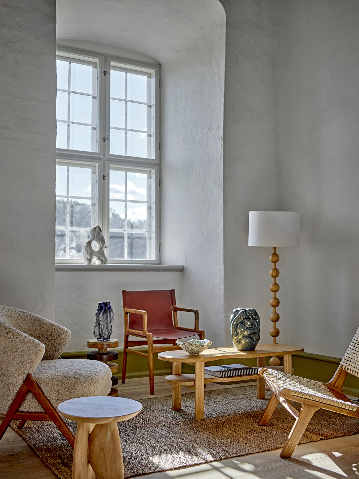 Ollie-nojatuoli, nahka