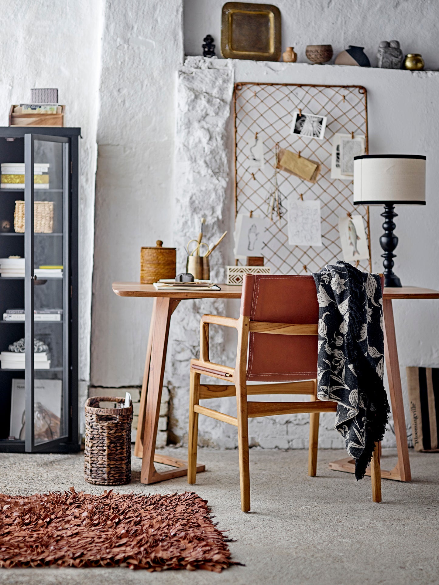 Ollie-nojatuoli, nahka