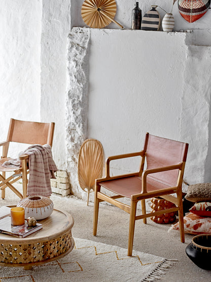 Ollie-nojatuoli, nahka