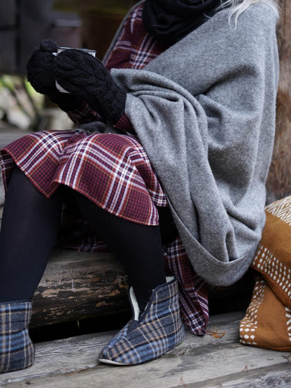 OmaKing lampaannahkaiset tossut Trolla