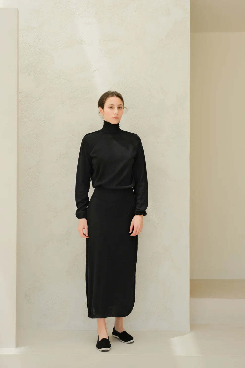 Erittäin hienoa merinovillaa oleva mekko (3D-neulos)