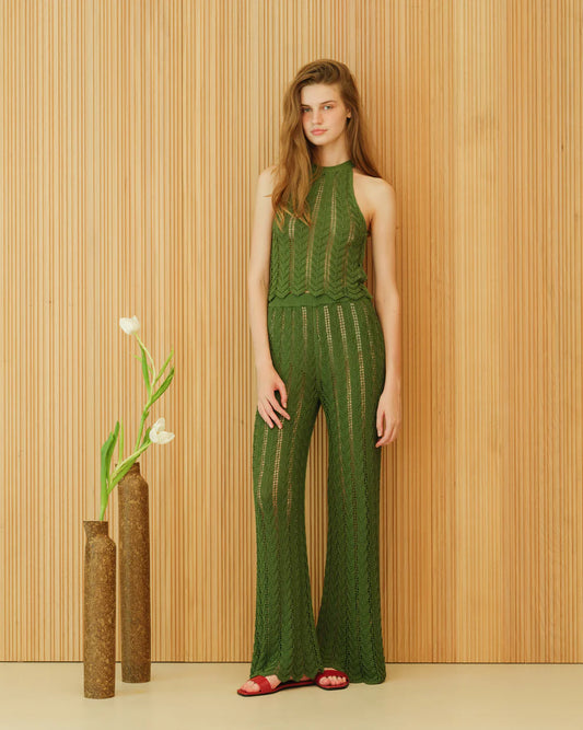 Hienopuuvillainen virkattu siksakpaita