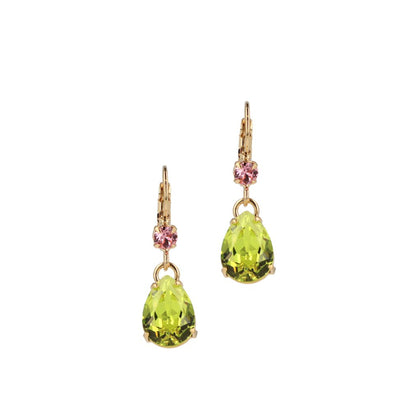 Lalique Olivine Earhangers