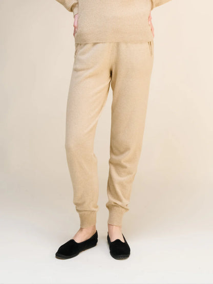 Kashmir-sekoitteiset joogahousut (3D-neulos)