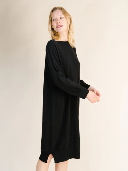 Kashmirsekoitteinen midimekko (3D-neulos)