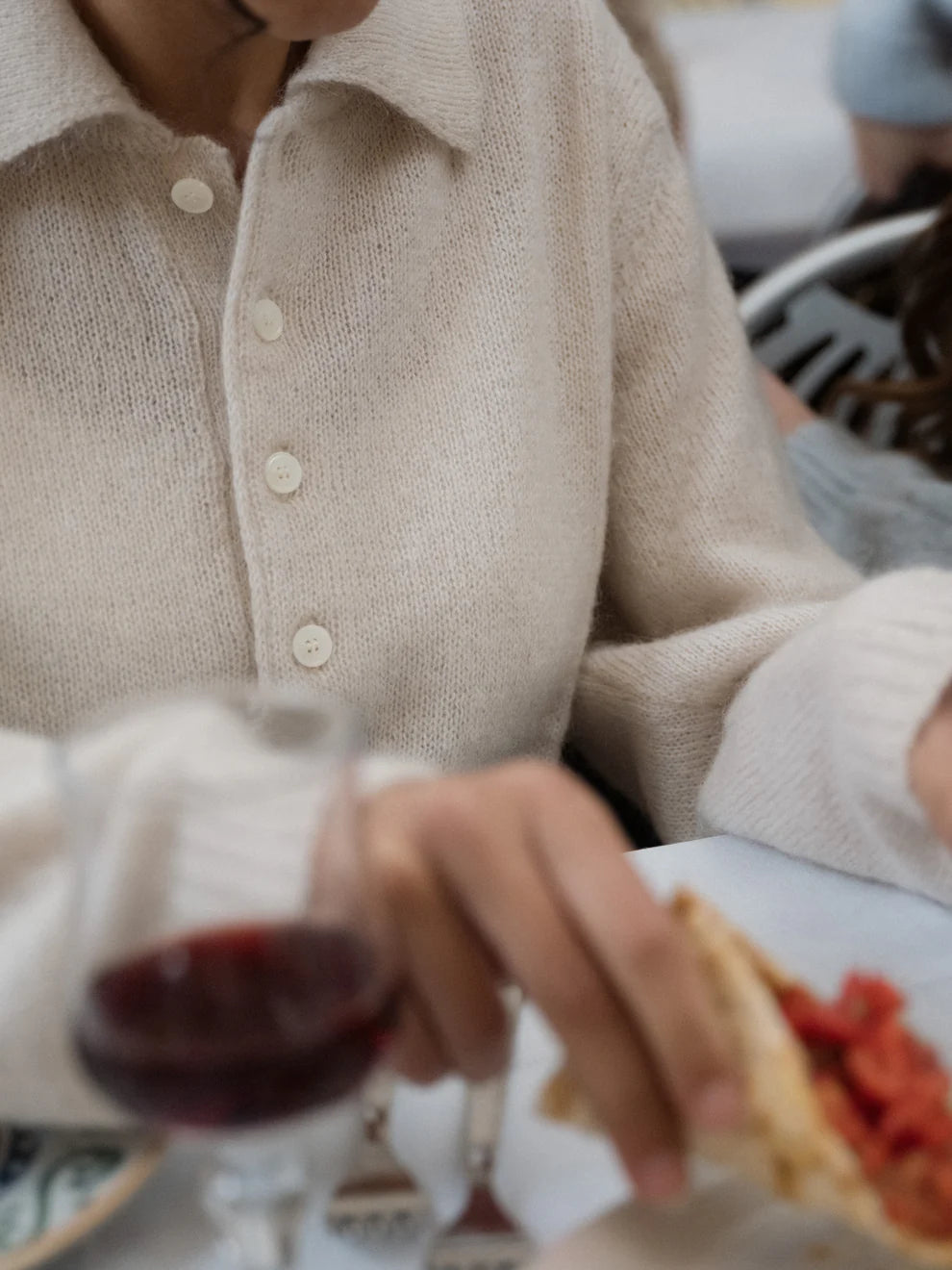 Mohair-sekoitteinen poolopaita