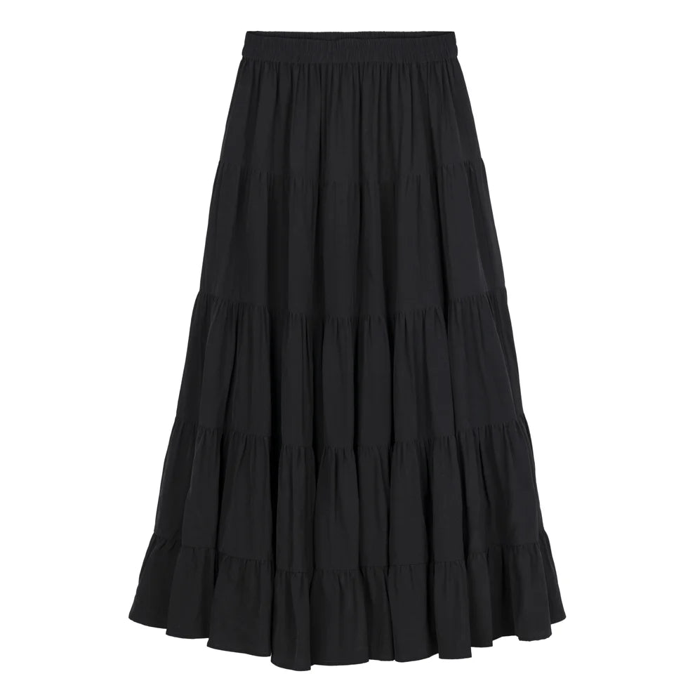 Colette musta silkkihame